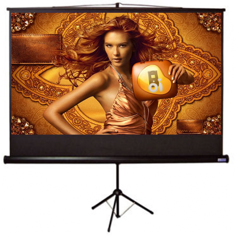 Tripod Matte White Screen  60" x 60"