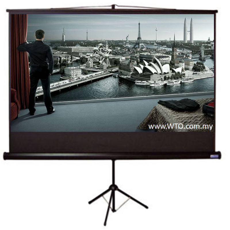 Tripod Matte White Screen 70" x 70"