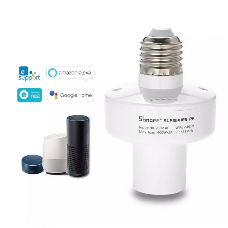 SONOFF Slampher RF 433 Smart Wireless WiFi Control E27 Light Bulb Holder