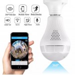 360 Degrees Wireless WiFi IP Light Bulb Camera