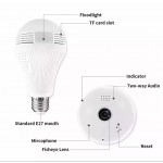 360 Degrees Wireless WiFi IP Light Bulb Camera