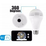 360 Degrees Wireless WiFi IP Light Bulb Camera