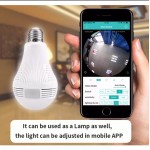 360 Degrees Wireless WiFi IP Light Bulb Camera